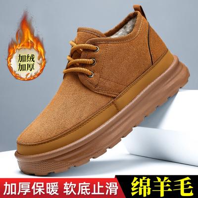 Cotton Shoes Men's Winter Piled Thickened Cotton Boots High-top Comfortable Men's Boots Thick-soled Martin Boots Outdoor Warm Boots