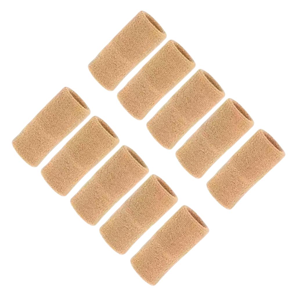 

10 Pieces/Set Badminton Portable Knuckle Sleeve Left Right Hand Nonslip Brace Protector Protective Gloves Sports Gear skin color