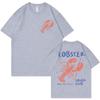 Lobster Lover Club Tshirt Funny Summer Beach Short Sleeve T Shirt Mens Womens Fashion Casual Oversized Tshirts Streetwear