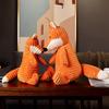 Wald Wildtier Cosplay Stofftier Gestreiftes Plüschtier Orange Fuchs Puppe Plüschtier Umarmbarer Schlafbegleiter Für Mädchen Geschenk