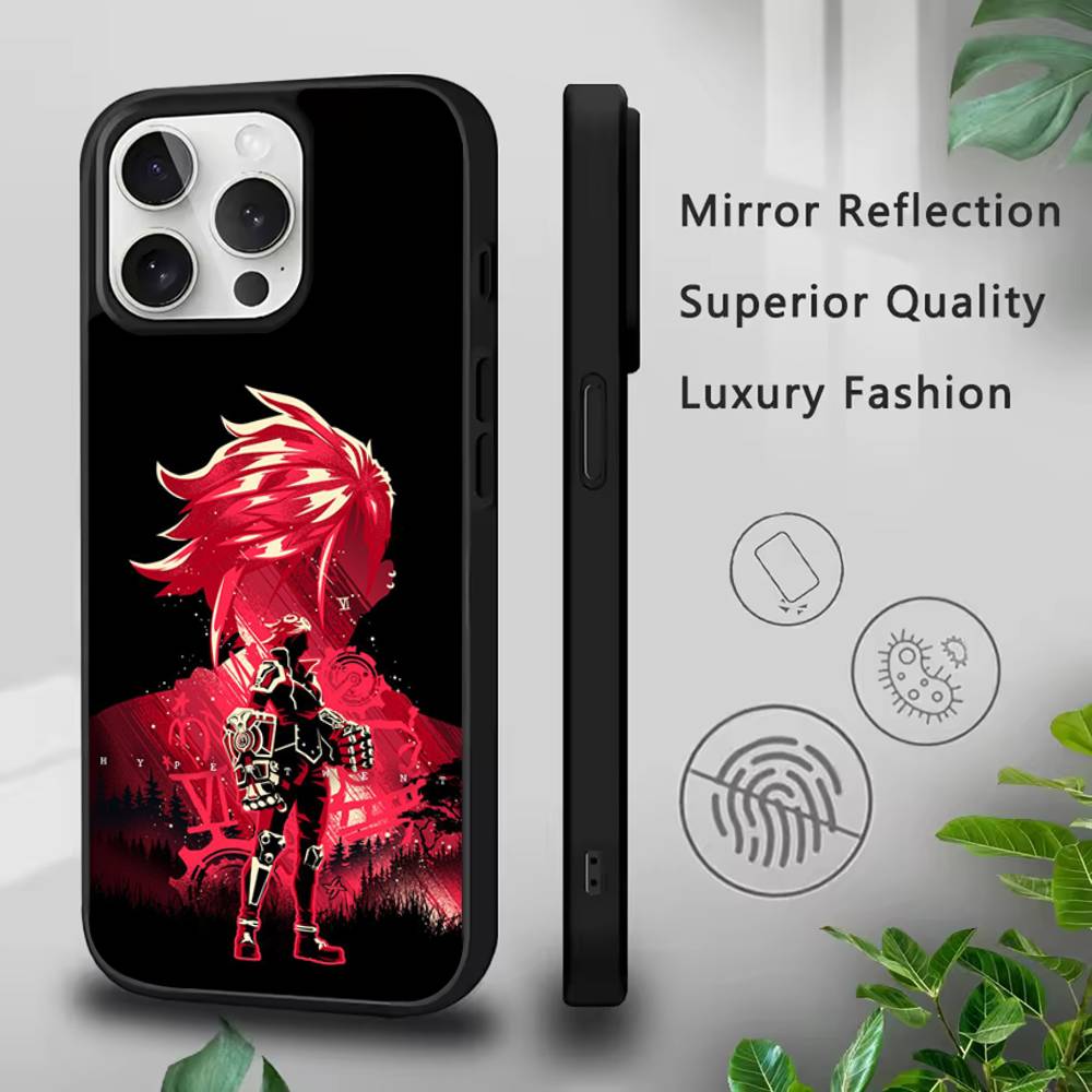 Anime Arcane Jinx Vi Phone Case For iPhone 17,16,15,14,13,12,11,Pro,Max,Plus,Mini,SE4,E Magnetic Magsafe Wireless Charging