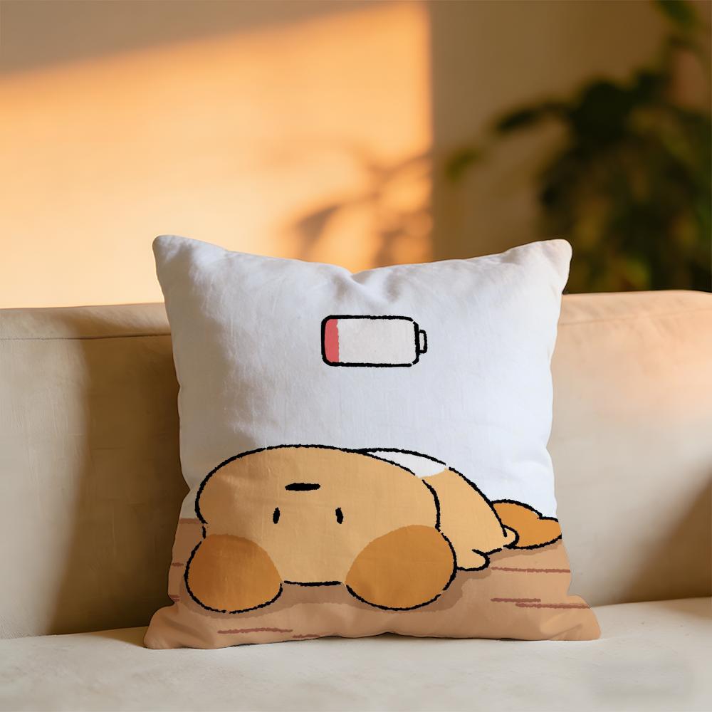 Cute Cat And Dog Cushion Cover Cozy Velvet Throw PillowSoft Warm Cushion For Sofa  Bed