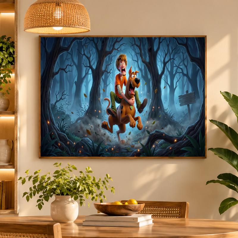 5D Diamond Painting Scooby-Doo DIY Full Drill Diamond Art Kit Home Decoration