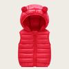 Children's Hooded Vest with Ears - Lightweight Cotton Jacket for Boys & Girls, Baby Outerwear Gilet