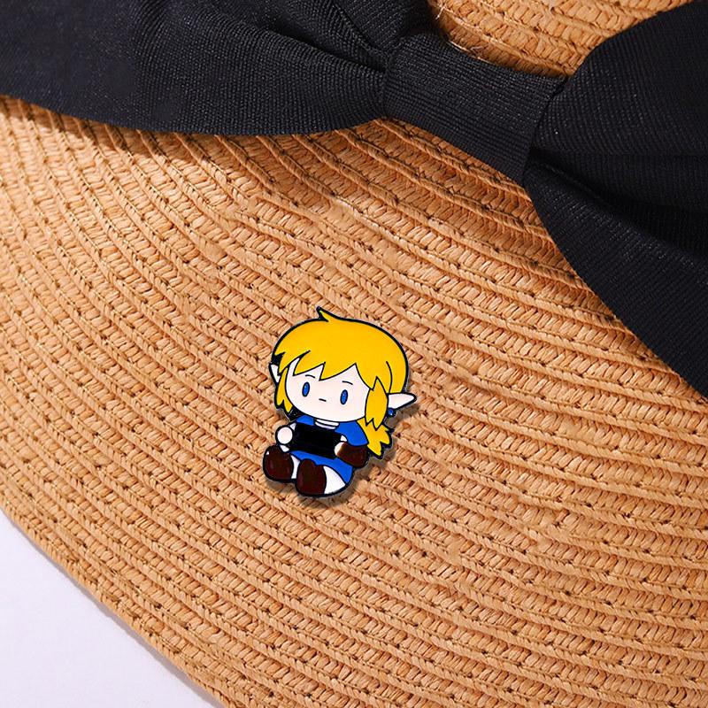 Anime Cartoon Sieben Drachen Elfenkrieger Brosche Niedlich Süß Literarisch Frisch Metall Tropföl Stachel Anstecknadel Schnalle Abzeichen