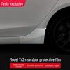 Model Y3 Car Door Corner Tint & Side Skirt TPU Anti-Scratch Film for Paint Protection.