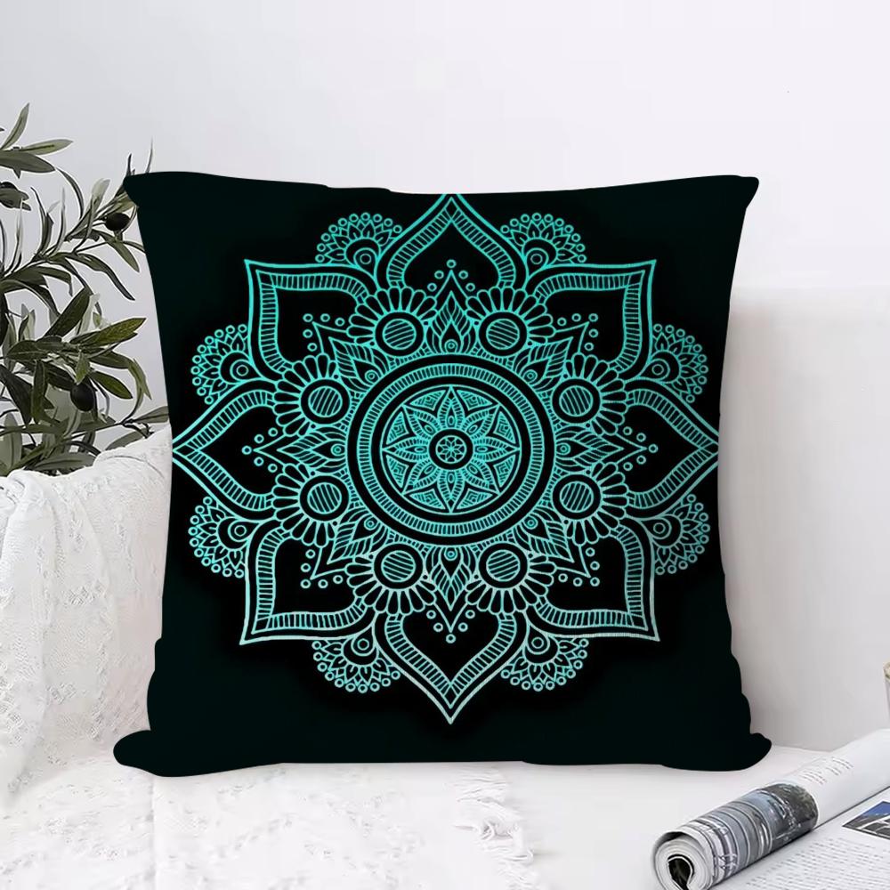 

E-Ethnic S-Style Pillow Case Square Pillow Bedroom Sofa Leisure Comfort Cushion Living Room Home Decoration 12x12Inch