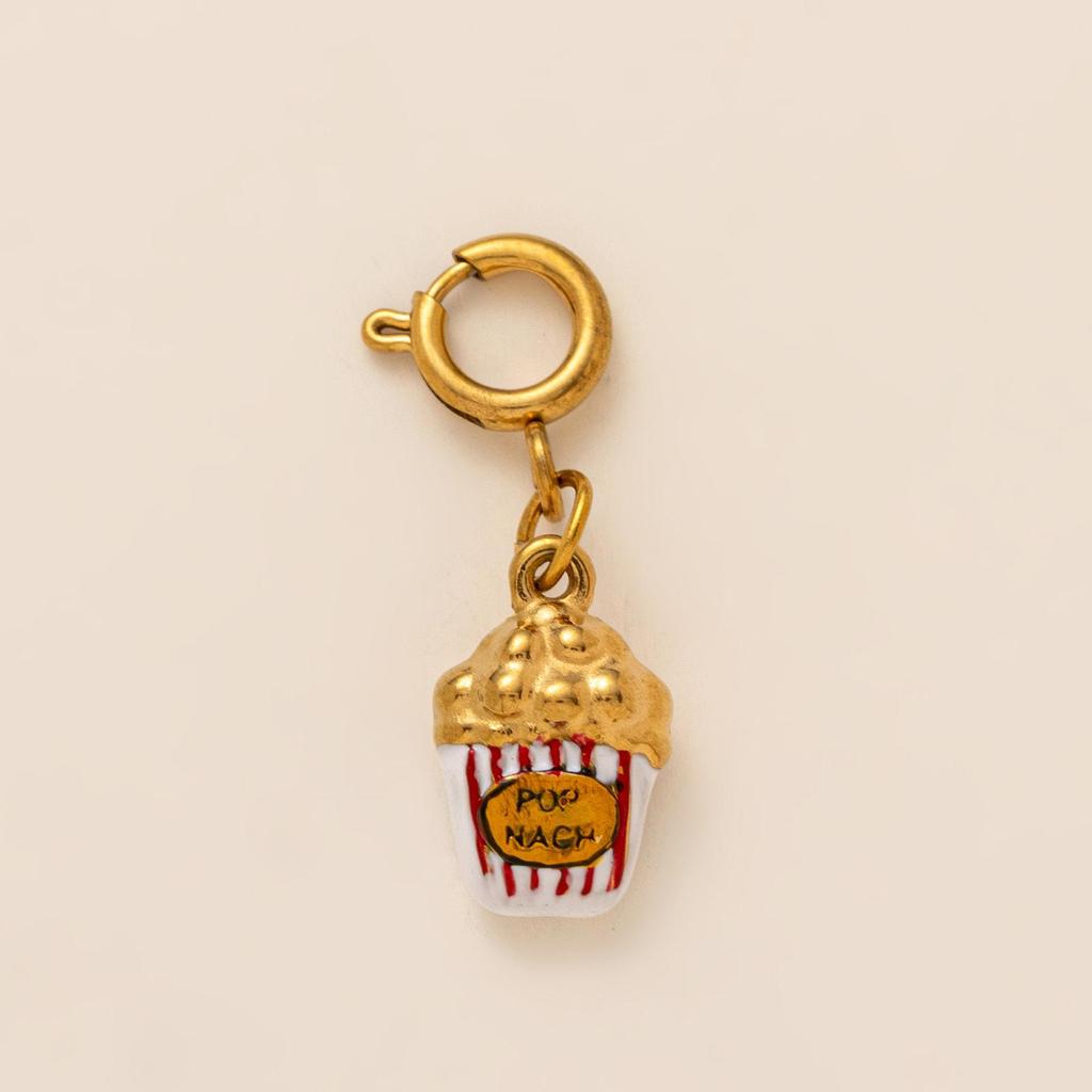 18K Gold-Plated Skull Stainless Steel Pendant for DIY Fruit Snack Series – Women's Edition