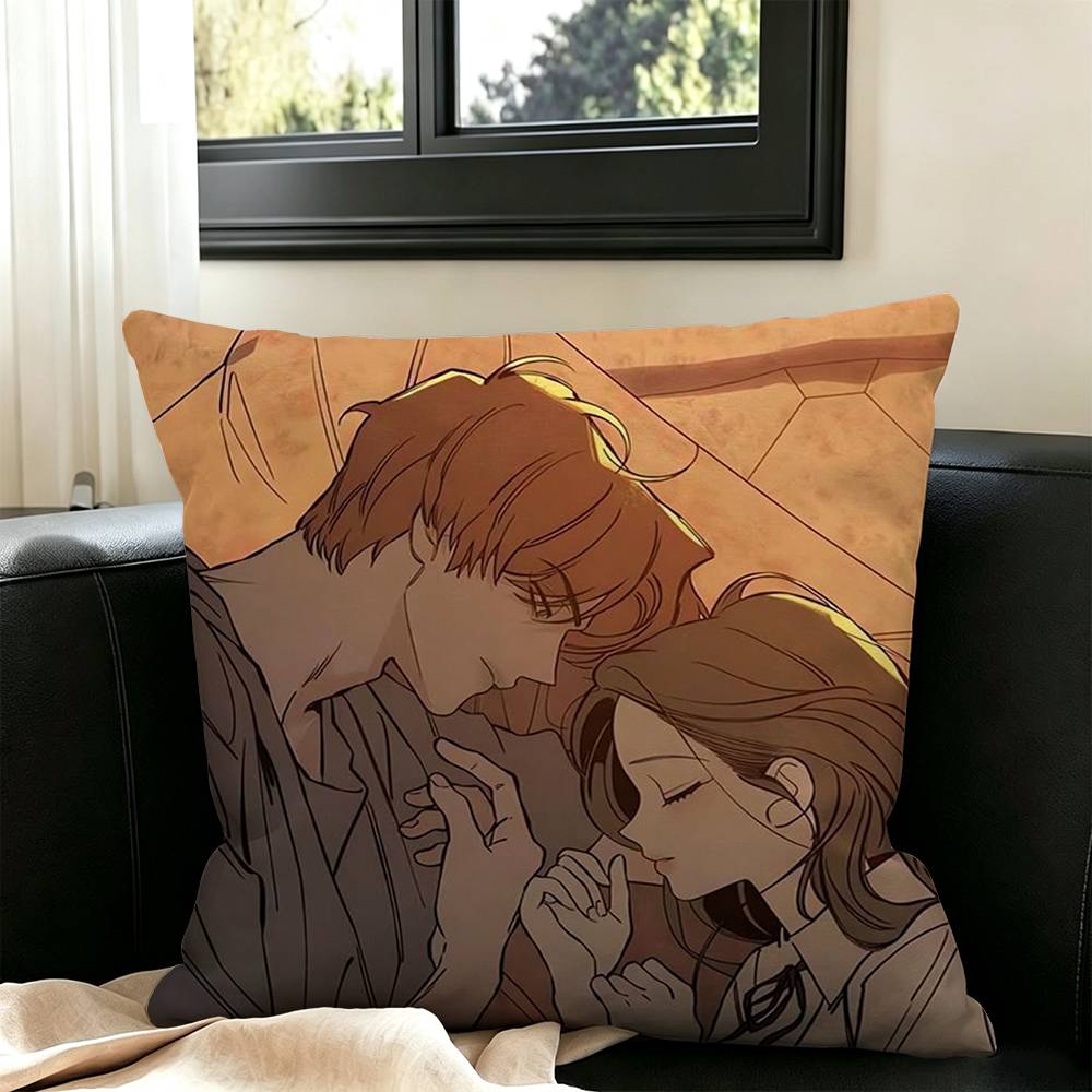 Tears on a Withered Flower Square Pillow Case Square Double-Sided Sofa Cushion Cover Bedroom Bedside Pillow