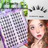 Mengjie Large Capacity Glue-Free Natural Thick False Eyelash Clusters Butterfly Style for Beginners