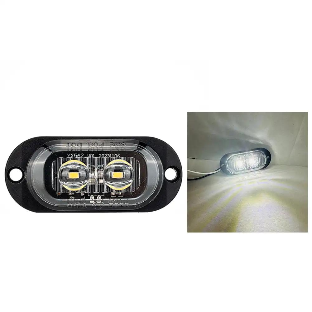 2/4LED Truck Len Side Marker Lights 12-24V Waterproof Car Trailer Lorry Truck Van Safety Warning Signal Light Red Yellow White