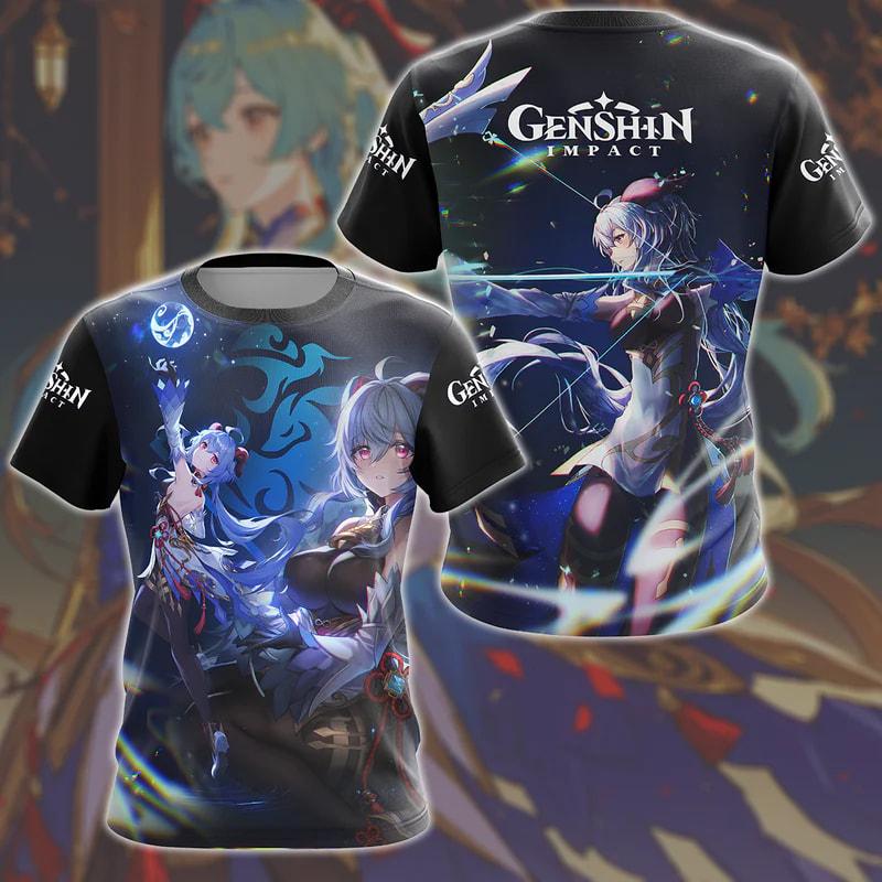 New Game Genshin Impact All Roles Anime T-shirt 3D Print Kids Cosplay Cartoon Tee Men/Women Short Sleeve Tshirt Harajuku Y2k Top
