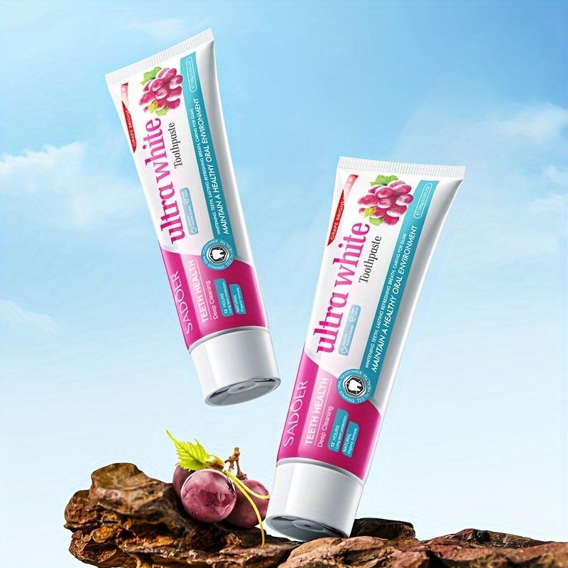 100gGrape Whitening Toothpaste, Fresh Breath, Clean The Mouth,Remove Tooth Dirt By Brushing Teeth,Brighten Teeth and Care for Gums Portuguese Ointment