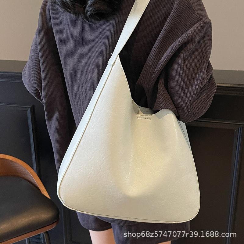 Large-capacity underarm bag women's 2025 new textured women's simple fashion versatile spring and summer one-shoulder crossbody bag