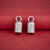 S925 Sterling Silver Retro Cloud Pattern S-Clasp for DIY Beading and Weaving Rope Bracelet