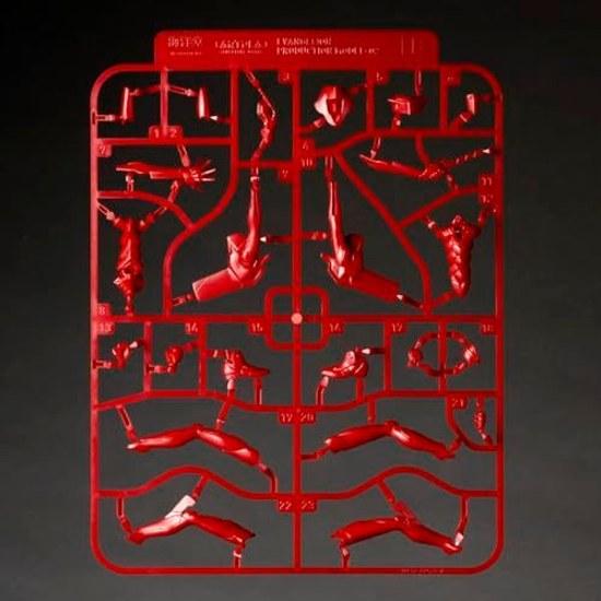 Kaiyodo Artpla Sculpture Works Evangelion Unit 01 02 00Revised Defense Third Tokyo City Non-scale Unpainted Plastic Model Kit AP052