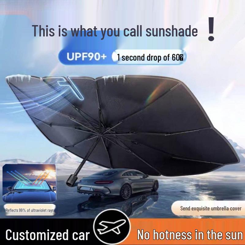 Car Windshield & Window Sunshade: Heat Insulation & Sun Protection Visor