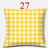 Bright Yellow Simple Geometric Series Pillow Gift Home Office Decoration  Bedroom Sofa Car Cushion Cover