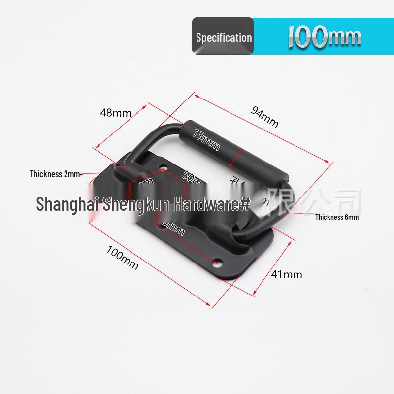 

Black Spring-Loaded Folding Handle for Aluminum Tool Cases