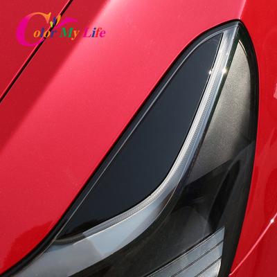 ABS Dekoratívny kryt nálepka na predné svetlomety auta pre Tesla Model 3 Y Model3 Modely 2016-2022 Príslušenstvo