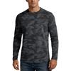 Men's UPF50+ Sun Protection Long Sleeve Shirt Stretch Outdoor Sports Performance Top Lightweight Breathable Fabric