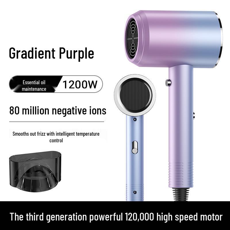 Silent Negative Ion Hair Dryer for Dormitory Use – Fast-Drying and Strong Wind, Ideal for Students and Home.