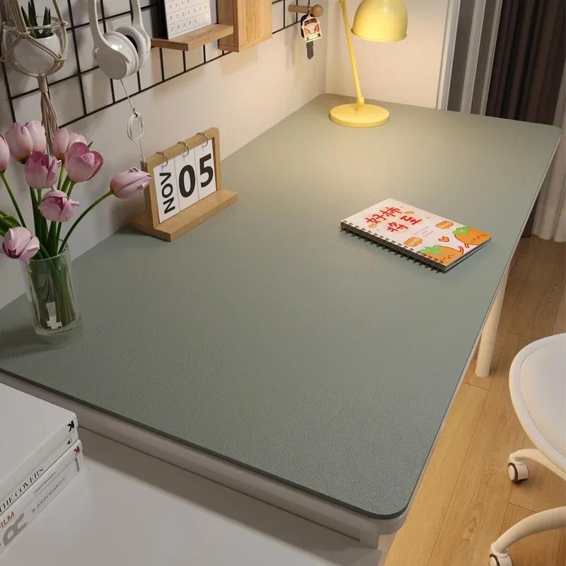 Large Size Table Cloth Desk Mat Table Protector Leather Tablecloth for Home Easy Clean Waterproof Anti-Slip Keyboard Mouse Pad