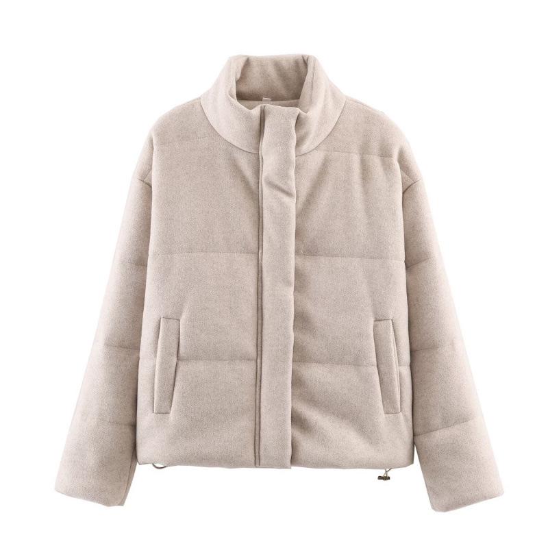 2025 Winter European Style Stand Collar Cotton Padded Jacket S