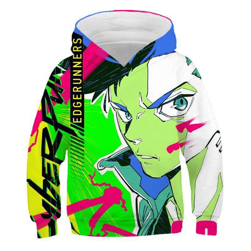 Cyberpunk Cyberpunk, Edge Walker Children's Hooded Sweater 3D Digital Printing Children's Jacket Men