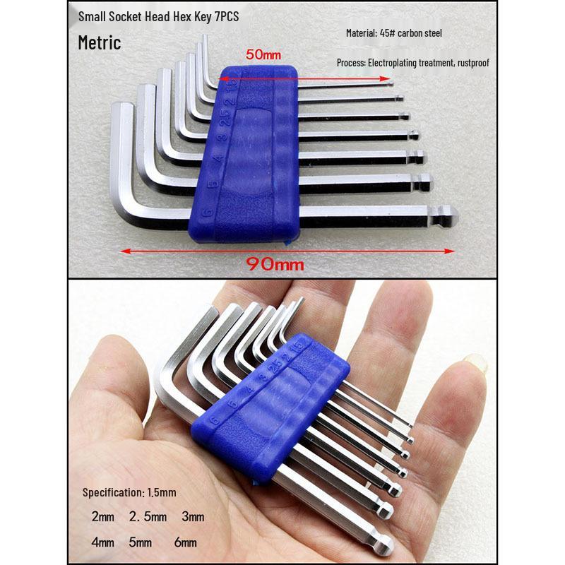 Набор цветных шестигранных ключей: Звездообразная и цветочная форма, 7-образная шестигранная отвертка