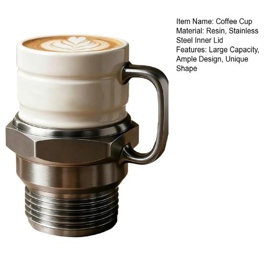 Spark Plugs Mug Creative Car-Themed Coffee Cup with Insulated Stainless Steel Liner Unique Gift for Auto Enthusiasts & Mechanics