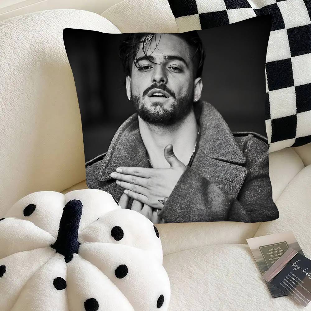 Klassische Singer MMaluma Musik Kissenbezug Mode Quadratischer Kissenbezug Schlafzimmer Sofa Raum Ins Dekoration Freizeit