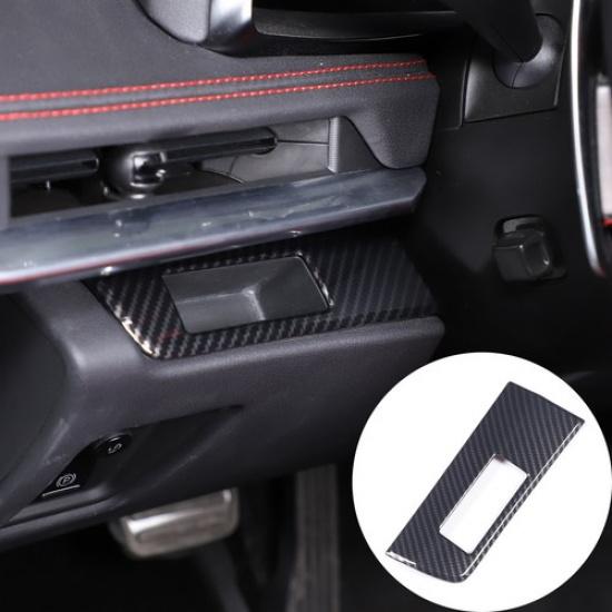 Carbon Fiber ABS Steering Wheel Left-Hand Slot Trim For Corvette C8 -2025