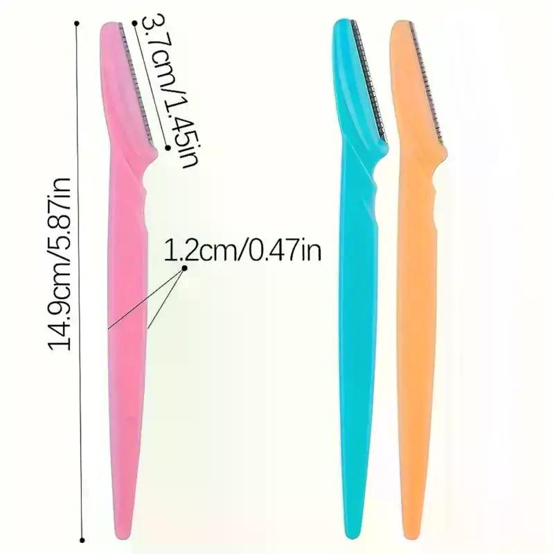 40 Stück Augenbrauenrasierer mit Behälter Gesicht Augenbrauen Trimmer im Etui Haarentfernung Rasierer Sichere Klingen Trimmwerkzeuge