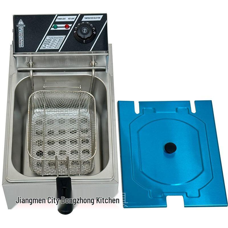 6L Electric Single Basket Deep Fryer for Commercial Use