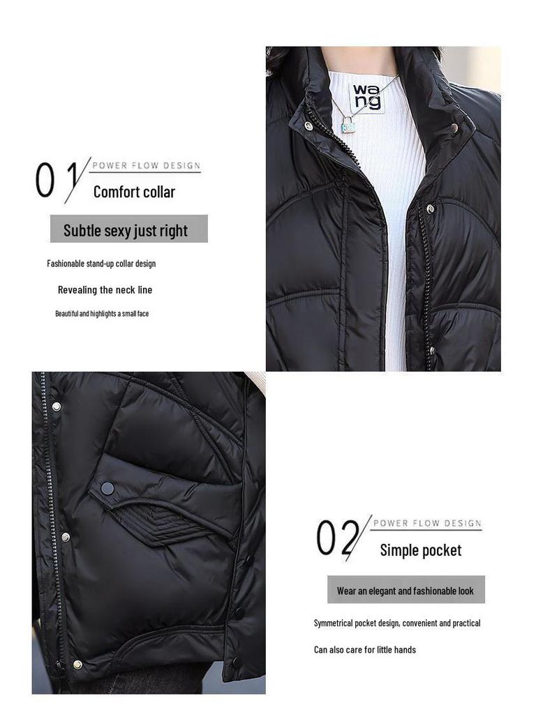 Women's Korean Style White Duck Down Vest - Autumn/Winter 2025, Short, Loose, Thickened, Versatile Sleeveless Outerwear