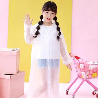 Long Raincoat Durable Convenient Multifunctional Children Raincoat Outdoor Kids Rain Coat Hooded Raincoat Travel Supply