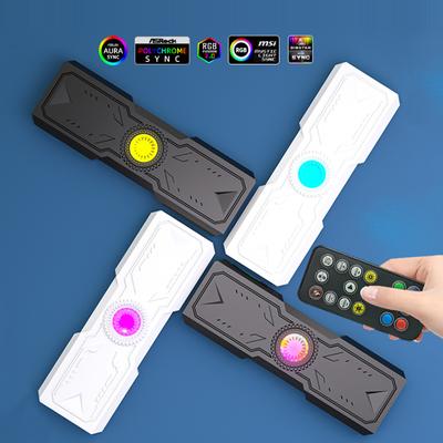 9 PWM ARGB Controller Wireless Remote Control 4Pin PWM 5V 3Pin ARGB AURA SYNC PC Case Cooling Fan Hub Splitter SATA Power