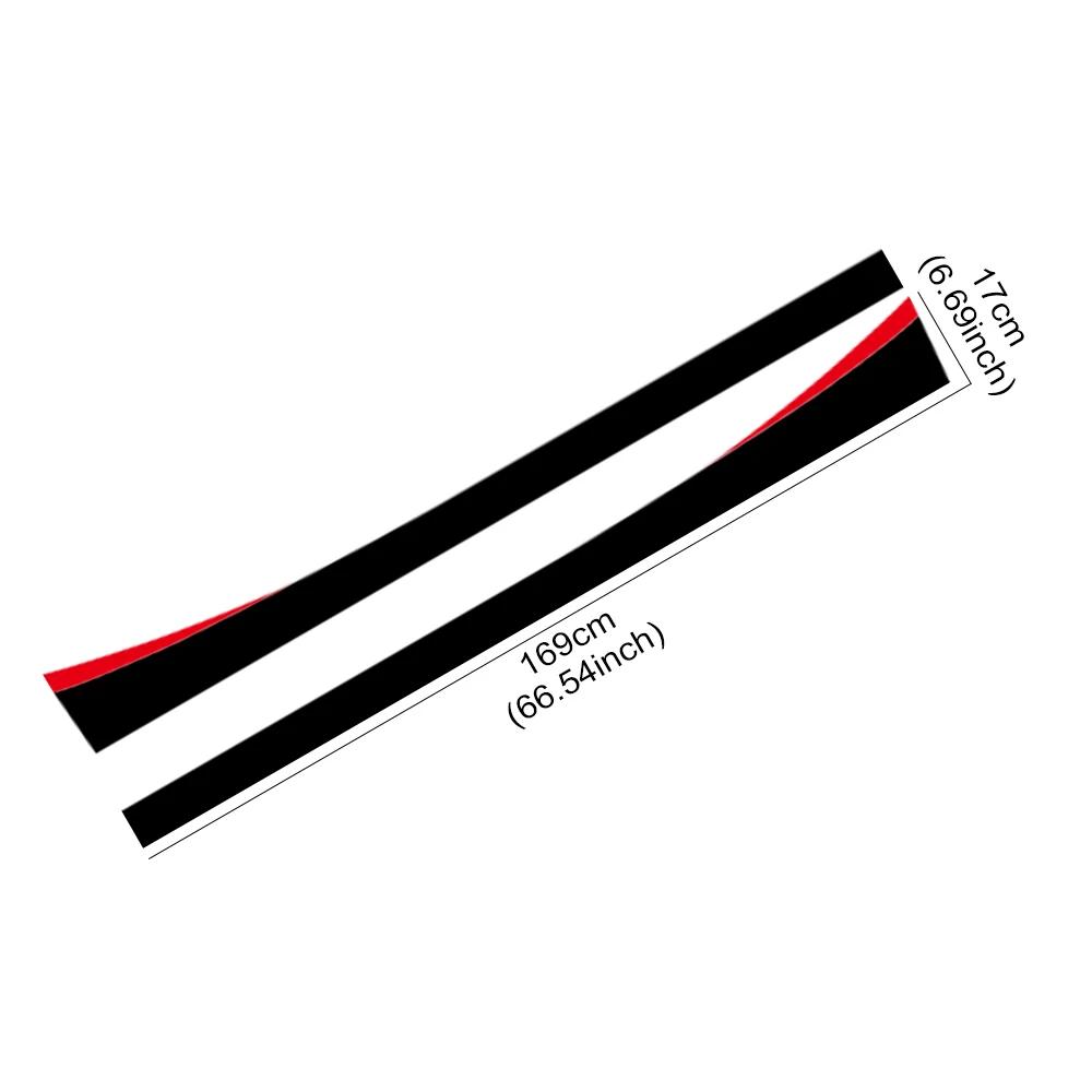 2PCS Car Door Side Skirts Stickers Racing Stripes Vinyl Decals Waterproof Auto Decoration Stickers Accessories For Nissan Juke