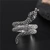 Fashion Zircon Rings Hot Selling Metal Exaggerated Spirit Snake Opening Women Finger Ring for Girl Lady Party Wedding Gifts