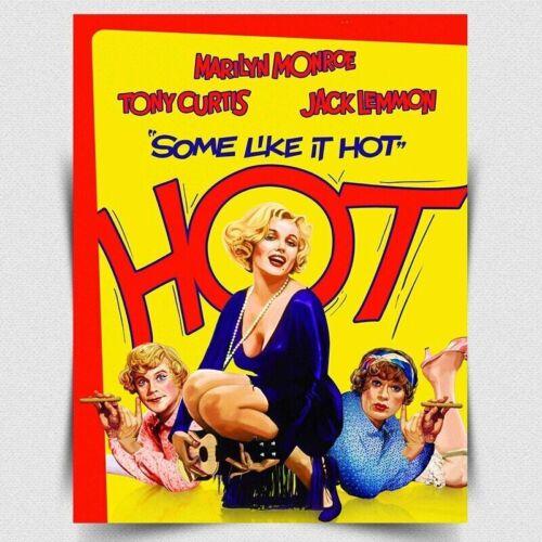 SOME LIKE IT HOT METAL SIGN WALL PLAQUE Film Movie Advert art poster printAluminum 20x30cm(7.8x11.8inch)