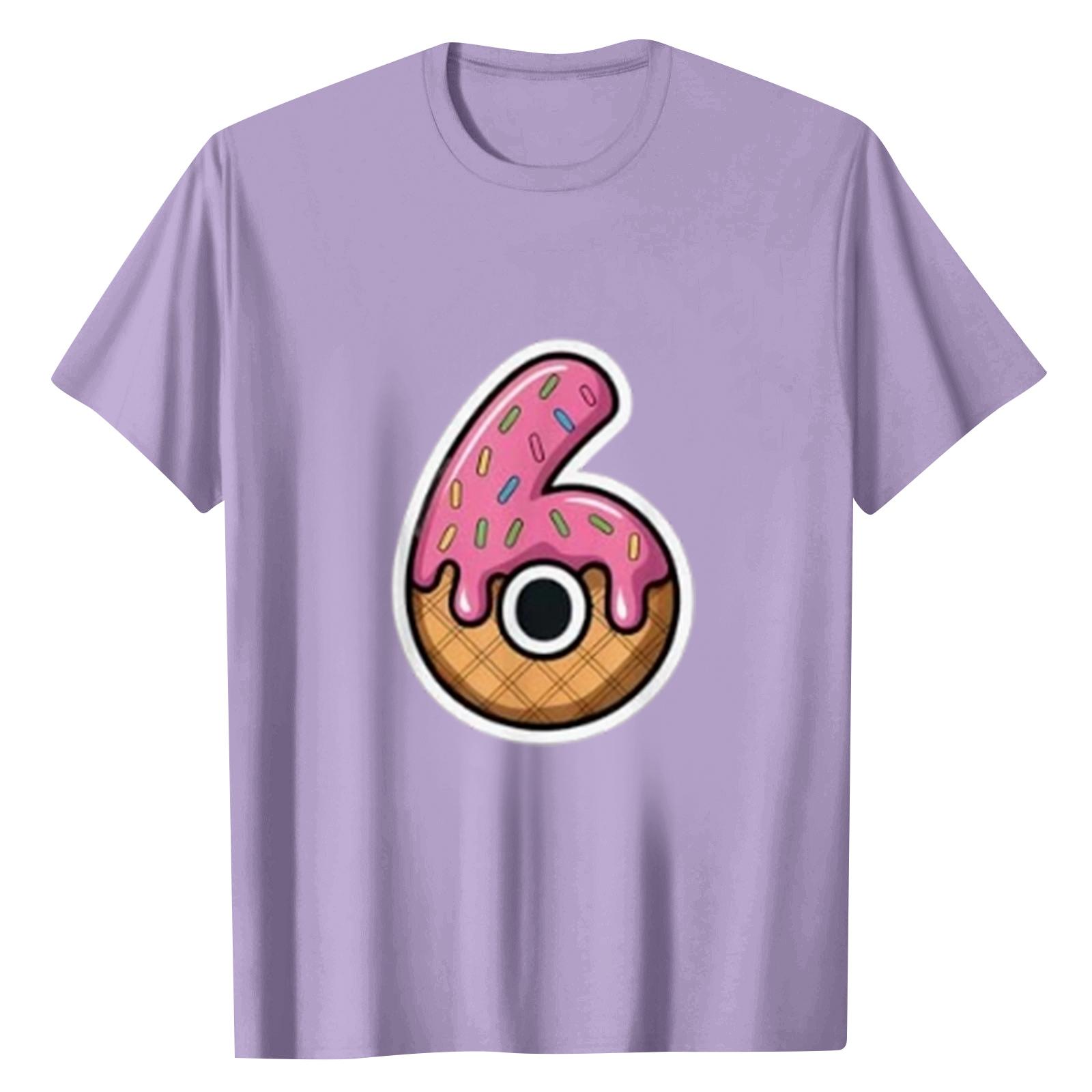 

Женский повседневный топ с цифровым принтом, круглым вырезом и короткими рукавами XXXL