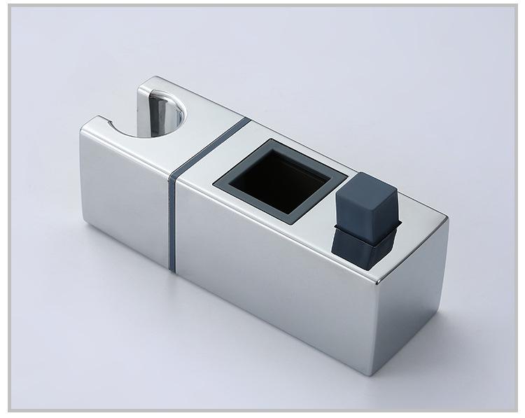 Adjustable Square Shower Head Bracket Holder - Bathroom Mount and Seat Accessories