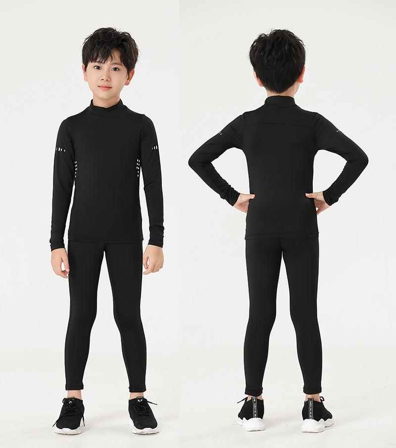 2024 Kids' Quick-Dry Sportswear Set: Elastic Fit Underwear for Boys & Girls, Perfect for Basketball, Football, and Athletics