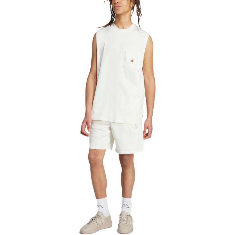 New Adidas SS25 Tank Top Men's Jade White JL9237