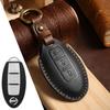 Genuine Leather Handmade Car Key Cover for Nissan