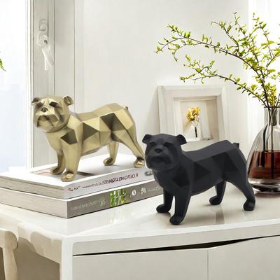 Modern Schlicht Geometrisch Laufmethode Hundekampf Ornamente Dekoration Handwerk Wohnzimmer Eingang Heimdekorationszubehör Heimumzug