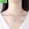 Real 1 Carcat D Color Moissanite Pendant Necklaces Top Quality 100 % Tone Wedding Occasion Gathering Bridal Gathering Party Event