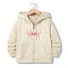Streetwear Zipper Hoodie Casual Spider Letter Hoodies Jackets Boys Girls Y2k Zip Up Sweatshirt Spring Autumn Hoodies
