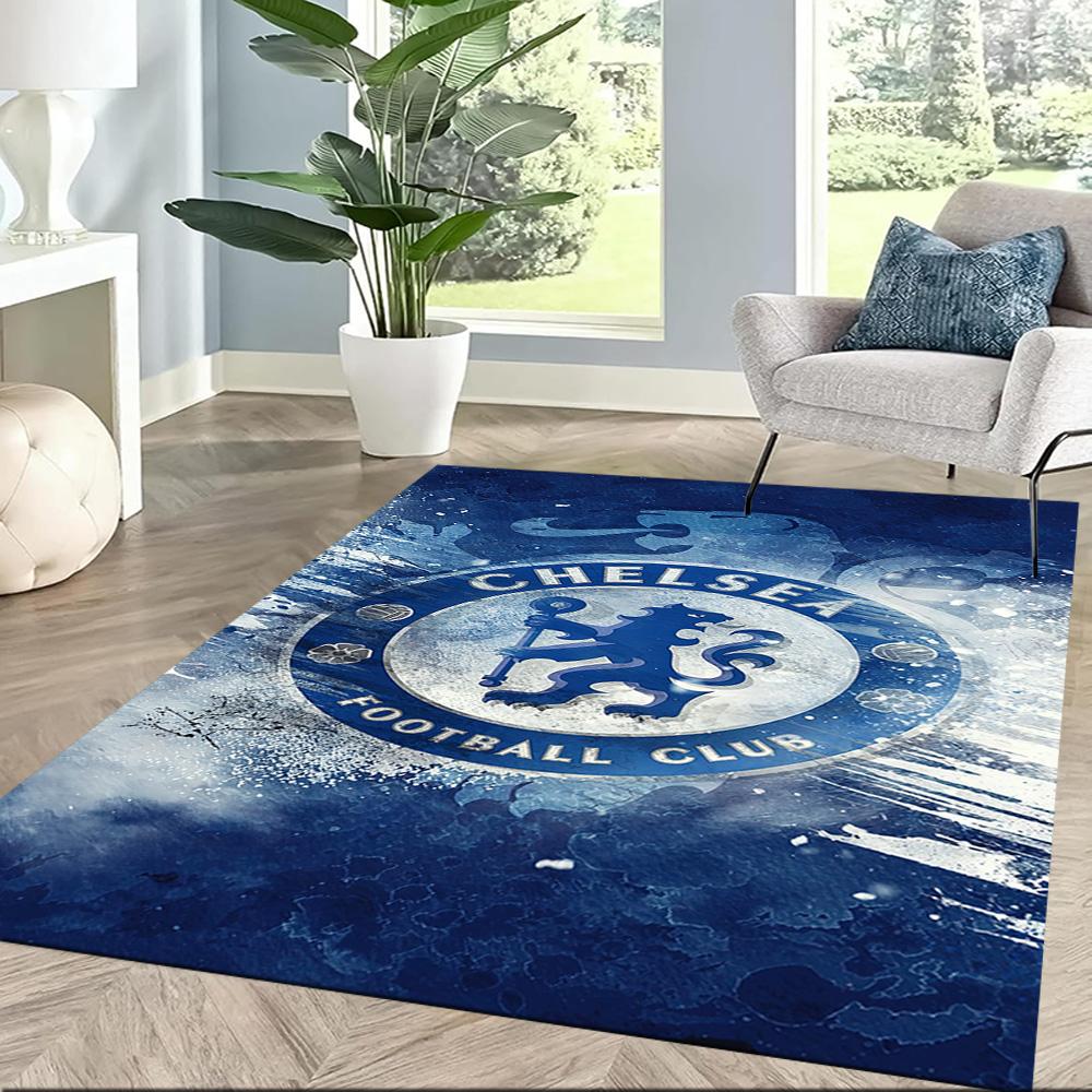Love Chelsea Football Club Logo Square Rugs Are a Great Choice for Living Rooms, Bedrooms, Home Décor, and As Gifts.